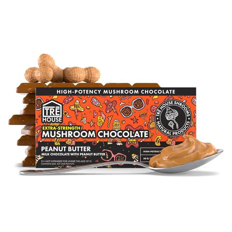 20% OFF - TRE House Mushroom Chocolate Bar / Peanut Butter Milk Chocolate